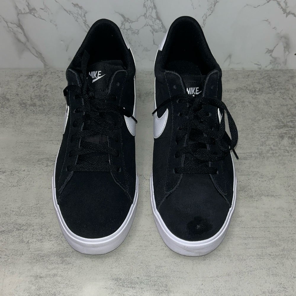 MENS Black and White Suede Nike - Picture 4 of 12